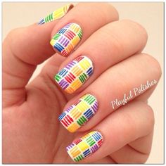 Pretty nails Rainbow Nail Art, Colorful Nail, Crazy Nails, Rainbow Nails, Fabulous Nails, Beautiful Nail Art, Nail Art Inspiration, Fancy Nails, Creative Nails