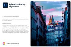 an adobe photoshop lightroom is shown in the middle of a cityscape