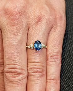 Oval Cut Sapphire Ring 14k Solid Gold Wedding Ring Snowdrift Cluster Sapphire Ring September Birthstone Handmade Jewelry Anniversary Gift - Etsy September Birthstone, Gold Wedding Rings, Sapphire Ring, Solid Gold, Anniversary Gifts, Sapphire, Handmade Jewelry, Wedding Rings, Engagement Rings