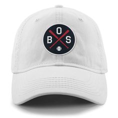 BOS Baseball Dad Hat Let's go Boston! This wicked awesome "Dad Hat" is perfect for your next ballgame or backyard BBQ . Features a printed leatherette patch on the front of a relaxed garment washed hat. But don't let the name fool you, it's not just the dads out there. With an adjustable self fabric strap, it'll fit just about every Chowdahead out there. Grab yours today! Relaxed adult fit Self fabric adjustable back (One Size Fits Most) Curved brim Printed leatherette patch Cotton Baseball Season Hats With Logo Patch, Cotton Hats With Logo Patch For Baseball Season, Casual Six-panel Trucker Hat For Game Day, Casual Six-panel Baseball Cap For Game Day, Cotton Flat Bill Dad Hat For Sports, Cotton Dad Hat Baseball Cap For Game Day, Cotton Baseball Cap For Game Day, Cotton Snapback Hat With Logo For Sports Events, Cotton Dad Hat For Game Day