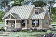 this is an artist's rendering of a cottage