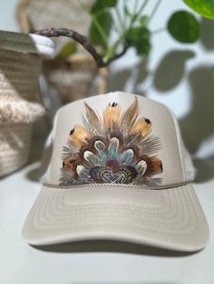 Bird Ridge hats are individually crafted to ensure that no two are ever the same, uniquely made, just like you! Adjustable Snapback Hat For Country Events, Adjustable Curved Brim Trucker Hat For Festivals, Adjustable Feather Hats For Country Events, Adjustable Fedora With Feathers, Adjustable Top Hat With Feathers And Curved Brim, Adjustable Brimmed Top Hat With Feathers, Adjustable Feathered Hats For Kentucky Derby, Country Style Adjustable Trucker Hat For Festivals, Custom Wide Brim Hat With Feathers