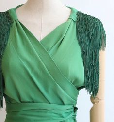 1930s Organza Dress, Thirties Fashion, 40s Outfits, Retro Fashion Outfits, Long Wrap Dress, Bright Color Dresses, Dress History