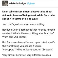 #spn #deanwinchester #samwinchester Supernatural Fan Art, Supernatural Quotes, Supernatural Memes, Supernatural Fans, Supernatural Funny, Supernatural Fandom