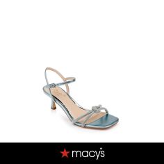 out of stock Jewel Badgley Mischka, Evening Sandals, Blue Sandals, Kitten Heel, Badgley Mischka, Kitten Heels, Knot, In Store, Buy Online