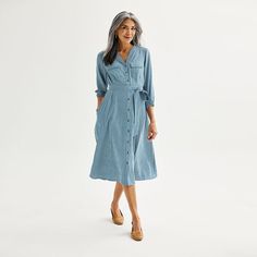 You'll love the chic style of this Y-Neck Maxi Shirtdress from Croft & Barrow.Click on this WOMEN'S GUIDE to find the perfect fit and more! You'll love the chic style of this Y-Neck Maxi Shirtdress from Croft & Barrow.Click on this WOMEN'S GUIDE to find the perfect fit and more! FEATURES V-neck Long sleeves Elastic cuffs 3 pockets Side-tie sash UnlinedFIT & SIZING Classic fit 46 1/2-in. length from shoulder to hem Maxi length hits at the ankleFABRIC & CARE Polyester Machine wash Imported Size: X Spring Brunch Shirt Dress With Relaxed Fit, Spring Brunch Relaxed Shirt Dress, Spring Brunch Relaxed Fit Shirt Dress, Spring Collared Midi Dress With Relaxed Fit, Casual V-neck Shirt Dress For Fall, Casual Mid-length Shirt Dress For Fall, Chic V-neck Shirt Dress With Pockets, Casual Cotton Shirt Dress For Brunch, Casual Collared Dress With Relaxed Fit