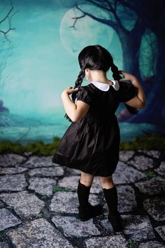 Wednesday Style, Wednesday Addams Dance, Adoptable Oc, Wednesday Dress, Blackest Black