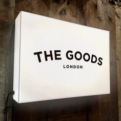 the goods box is hanging on the wall