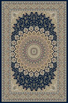 Ancient Garden 57090-3484 Navy Ancient Garden, Dynamic Rugs, Stylish Rugs, Persian Pattern, Rug Direct, Navy Rug, Navy Area Rug, Shaggy Rug, Carpet Colors