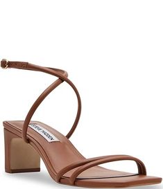 Steve Madden Stefania Leather Strappy Dress Sandals | Dillard's Strappy Dress, Brown Heels, Strappy Dresses, Quiet Luxury, Dress Sandals, Dillard's, Rock And Roll, Steve Madden, Clothing Accessories