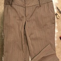 Nwot Brown Pinstripe Dress Pants Brown Pinstripe, Pinstripe Dress, Pants Color, Dress Pants, Pant Jumpsuit, Size 2, Pants For Women, Womens Sizes, Pants