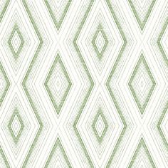 Santa Cruz Green Geometric Wallpaper Wallpaper Green Geometric Wallpaper, Blend Wallpaper, Wallpaper Boulevard, Brewster Wallpaper, Wallpaper Warehouse, Diamond Wallpaper, Texture Wallpaper, Organic Design, Geometric Wallpaper