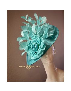 Turquoise Headpiece For Kentucky Derby Races, Turquoise Headpieces For Kentucky Derby, Turquoise Hats For Spring Races, Turquoise Spring Racing Hat, Turquoise Fascinator For Kentucky Derby, Elegant Turquoise Fascinator For Kentucky Derby, Elegant Turquoise Fascinator For Royal Ascot, Elegant Turquoise Fascinator For Races, Elegant Turquoise Fascinator For Wedding