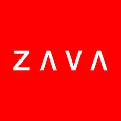 the word zava on a red background