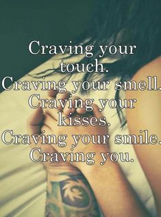 a woman laying in bed with her arm crossed and the words crawling your touch craning