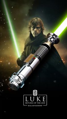 luke star wars character holding a light saber