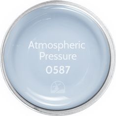 an image of a blue plate with the words, atmosphere pressure 057 on it