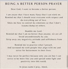 the poem being a better person prayer