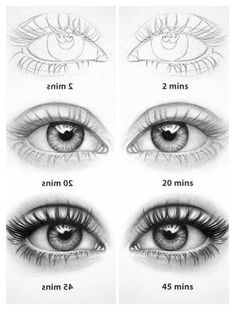 the different types of eyes and how to draw them