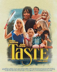 the movie poster for taste, starring actors from different countries and their names on it