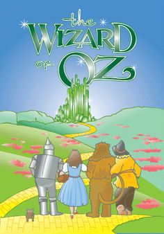 the wizard of oz poster with two children