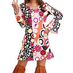 Sleeve Length:Long Sleeve; Look After Me:Machine wash,Hand wash,Washable; Gender:Women's; What's in the box:Dress; Types:Dress,70s Fancy Dress Women,70s Outfits; Holiday:Masquerade; Style:1970s,Disco,Retro Vintage; Occasion:Party / Evening; Material:Polyester; Age Group:Adults'; Characters:Hippie; Pattern:Printing; Sleeve Type:Flare Cuff Sleeve; Listing Date:07/03/2023; Clothing Length:; Bust:; Waist: Vintage Dress For Retro-themed Events, Retro Vintage Dress For Retro-themed Events, Vintage Style Mini Dress For Costume Party, Vintage Mini Dress For Costume Party, Spring Retro Dresses For Retro-themed Events, Vintage Dress For Retro-themed Spring Events, Spring Vintage Dress For Retro-themed Events, Retro Dresses For Spring Retro-themed Events, Vintage Mini Dress For Summer Costume Party