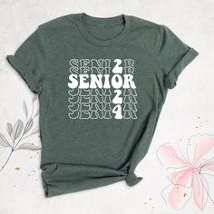 2024 Senior Shirt, Graduation Outfits, Class Of 2024 Tshirt, Senior Graduate Tee, Senior Mom Dad Shirts, Our Final Chapter Tees, Senior Gift Hello, Thanks for your support. Your gladness comes first and all work is done with LOVE in here. Always keep your support please:)   Senior 2024 shirts are branded Bella+Canvas.  Senior 2024 Shirt Contents: - Solid colors: %100 Cotton. - Heather colors: %52 Cotton + %48 Polyester * This ultra-soft graphic tee is made from a comfortable cotton-poly blend th School Spirit Slogan Top With Relaxed Fit, School Spirit Slogan Top In Relaxed Fit, Relaxed Fit Tops With School Spirit Slogan, School Spirit Crew Neck Top With Slogan, School Spirit Slogan Crew Neck Top, College Crew Neck Slogan Shirt, College Slogan Crew Neck Shirt, College Crew Neck Shirt With Custom Print, Custom Print Crew Neck T-shirt For College