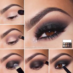 Dark Smokey Eye Makeup, Smokey Eye Makeup Steps, Black Smokey Eye Makeup, Smoky Eye Makeup Tutorial, Dark Eye Makeup, Classic Makeup, Smokey Eye Makeup Tutorial, Eye Makeup Pictures, Smoky Eyes