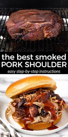 Pulled Bbq Pork Recipes, Trager Smoker Recipes Pulled Pork, Smoked Pork Sandwich Recipes, Treager Smoker Recipes Pulled Pork, Pulled Pork In Electric Smoker, Best Pulled Pork Smoker Recipe, Smoked Picnic Roast, Smoked Pulled Pork Sliders, Pulled Pork On Pellet Smoker