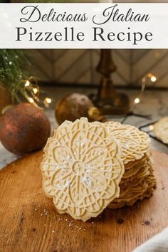 This is the best Pizzelle Cookies recipe you will find! Its a lightly sweetened Italian cookie that is delicious, easy to make and just simple goodness. To find the Pizzelle recipe Italian visit Sugar Maple Farmhouse. Italian Cookie, Classic Cookies Recipes, Cookie Craft, Easy Christmas Cookie Recipes