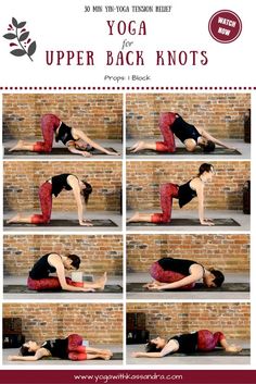 yoga poses for upper back knots