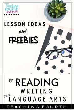 a book cover with the title lesson ideas and freebies for reading and language arts