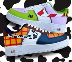 Toy Story Nike Air Force 1 Woody Buzz Disney Pixar Custom | Etsy Popular Trainers, Shadow Air Force, Custom Sneakers Diy, Painted Nikes, Custom Shoes Diy, Diy Sneakers, Nike Shoes Air Force, Air Force 1s, Custom Air Force 1