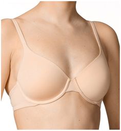 Enjoy the sensation of comfort and support in this classic everyday bra. Features seamless underwire cups with light padding for the perfect shape. Contour/t-shirt cups have underwires and light padding. Center panel - standard triangle is arched for more comfort if you have a high tummy. 2-ply sides and back have sewn-on elastic edges for a custom fit. Elastic straps adjust in the back with silvertone metal hardware. Back coated metal hook-and-eye closure, see Fitter's Comments below for hook c Classic Seamless Bra, Classic Seamless Solid Bra, Classic Seamless Solid Color Bra, Classic Full Coverage Padded Bra, Classic Full Coverage Bra With Padded Cups, Classic Padded Bra, Everyday Full Coverage Padded Bra, Classic Full Cup Bra With Built-in Support, Everyday Full Coverage Bra With Padded Cups