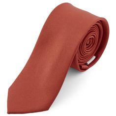 Terracotta 6cm Basic Tie | In stock! | Trendhim Groomsmen Tie, Wooden Tie, Tie Hanger, Groomsmen Ties, Necktie Set, Bridesmaid Inspiration, Wedding Outfit Men, Prom Accessories