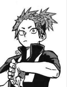 an anime character with glasses and a black shirt holding his arms crossed, looking at the camera