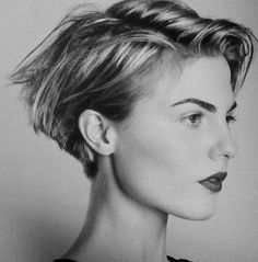 Dramatic Short Haircut, Wave Hair Short Haircut, Short Waves Haircut, Louise De Chevigny Short Hair, Niamh Adkins Short Hair, French Bob Haircut Short, Short Slicked Back Hair, Frozen Waves, Black Haircut Styles