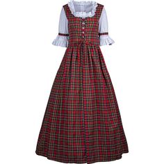 Scottish Tartan Dress Tartan Dress Outfit, Moire Dress, Scottish Traditional Dress, Traditional Scottish Dress, Victorian Outfits, Awesome Costumes, Medieval Collectibles