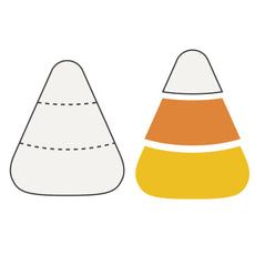 an orange and white striped cone next to each other on top of a white background