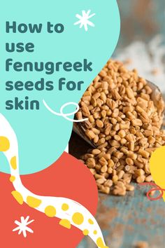 How to use fenugreek seeds for face pinterest graphic Coconut Face Mask, Herbal Skin Care, For Skin Care, Natural Exfoliant, Ayurvedic Herbs