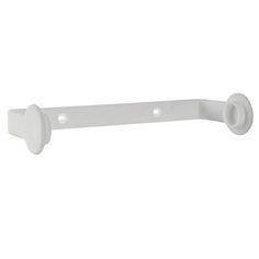 a white door handle with two knobs