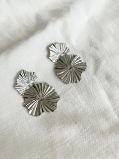 Stainless steel Silvery finish Colors : silver - golden Spring Summer Collection, French Fashion, Summer Collection, Statement Earrings, Spring Summer, Stainless Steel, Boutique, Silver, Color