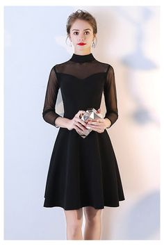 10% off now! little black short homecoming dress retro with high neck online. Sheprom offers formal, party, casual & more style dresses to fit your special occasions. Black Long Sleeve Mini Dress For Prom, Elegant Winter Mini Dress For Prom, Fall Prom Dress Knee-length, Black Prom Dresses For Winter, Fall Prom Dress, Knee-length, Fall Prom Knee-length Dress, Fitted Black Dress For Homecoming, Fall Prom Mini Dress, Fall Mini Dress For Prom