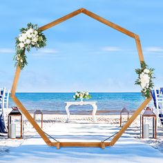 PRICES MAY VARY. BEAUTIFUL WEDDING ARCH - Unique heptagon shape, more elegant and beautiful than round arch, hexagonal arch, square arch. Use your imagination and decorate it with your favorite flowers or lights, countless possibilities are waiting, let it witness your “highlight moment”! RELIABLBE & STABLE - Compared with other products, we have upgraded the support part of the product to make the arch more stable. The base and the frame are added with a lock structure, which is not only insert Arbor Backdrop, Heptagon Shape, Arch For Wedding Ceremony, Amazon Wedding Decor, Wedding Ceremony Arbor, Arch For Wedding, Wood Wedding Arches, Wooden Wedding Arches, Ceremony Arbor