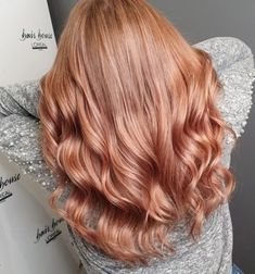 Copper Rose Gold Hair Rose Gold Copper Hair, Rose Copper Hair, Rose Gold Blonde Hair, Copper Strawberry Blonde, Red And Blonde Hair Color, Copper Rose Gold Hair, Red And Blonde Hair, Light Copper Hair, Rose Gold Hair Color Ideas