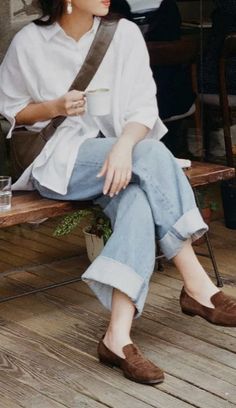 Cafe Outfit Ideas, Bakery Ideas, Mode Casual, Minimal Outfit, Summer Fits, Casual Chic Outfit, 가을 패션, Outfit Summer, The Coffee