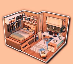 Sims Room Layout, Sims Decor Ideas, Sims 4 Basement, Sims 4 Bedrooms, Sims 4 Living Room Ideas