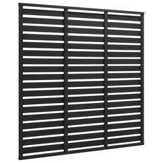 a black and white wall with horizontal slats