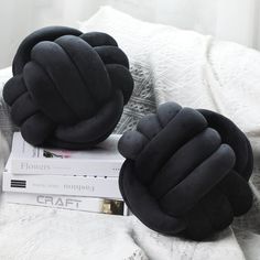 PRICES MAY VARY. Set Included: one set has 2 knot pillows in the package, they are both black, and the size is about 10.63 inches/ 27 cm, the pillows are soft, suitable for holding, 2 pillows allow you to use interchangeably Soft Material: the knot ball pillow is made of soft plush fabric filled with cotton to offer you and your family comfortable feeling every single time you hold this plush knot ball pillow in your arms, 2 pillows allow you to use interchangeably; Since these round ball pillow Plush Aesthetic, Pillows Aesthetic, Knot Ball, Black Room Decor, Black Living Room Decor, Bedroom Decor Lights, Knot Pillow, Black Living Room, Round Throw Pillows