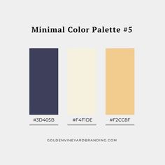 the color scheme for minimal color palette 5